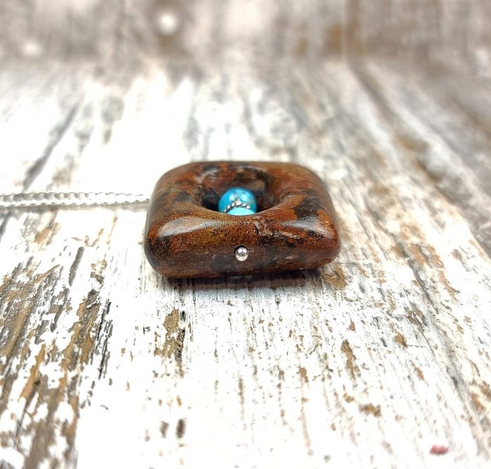 Stoney Mountain Rock with Arizona Turquoise